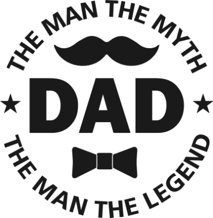 dad, the man the myth the legend, fathers day - free svg file for members