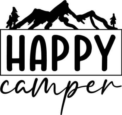 happy camper, camping free svg file