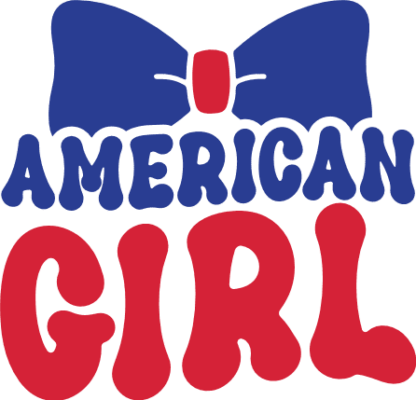 american girl, 4th of july free svg file
