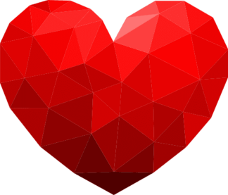 abstract heart art - free svg file for members