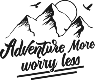 adventure more worry less, camping - free svg file for members