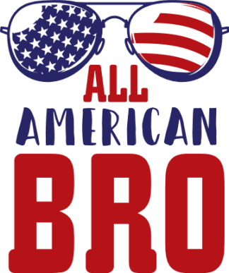 all american bro, 4th of july free svg file