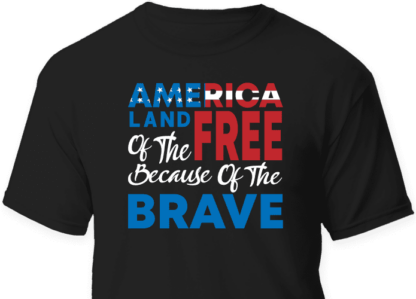america land of the free because of the brave - free svg file for members