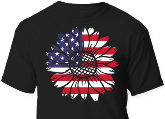 usa sunflower, 4th of july clipart, - free svg file for members
