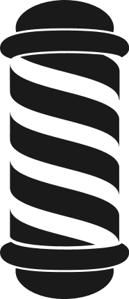 barber pole silhouette free svg files, clipart images
