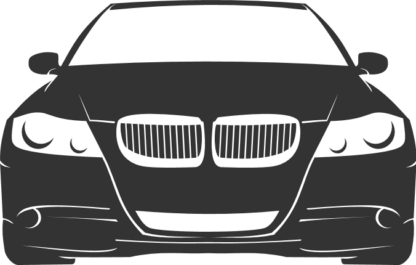 BMW car front view clipart image - free svg file for members