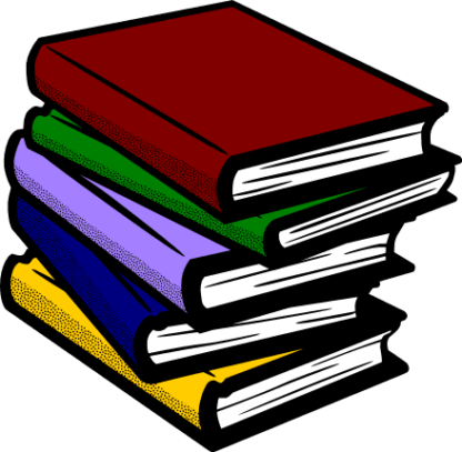 stack of books clipart, reader - free svg file for members