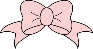 hair bow, girls ribbon clipart - free svg file for members