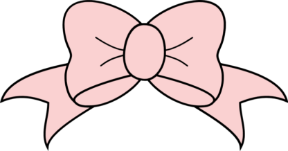 hair bow, girls ribbon clipart - free svg file for members