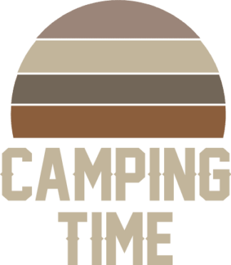 camping time, retro shirt design free svg file