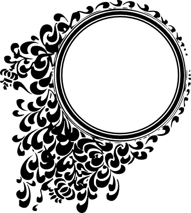 Circle Monogram Frame SVG By NewSvgArt