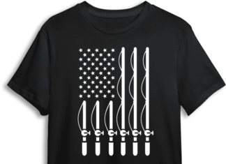 fishing rod sticks, usa flag - free svg file for members