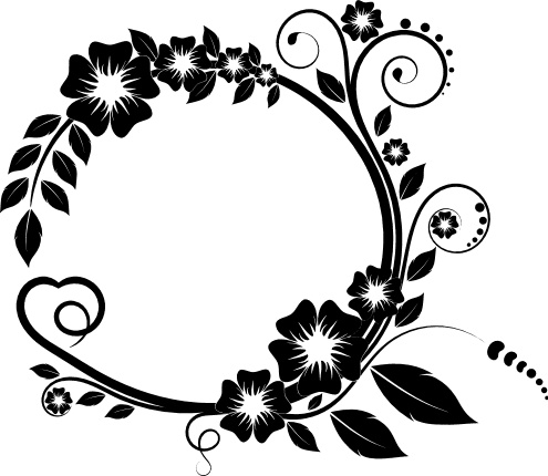 Floral Wreathe Monogram Frame #2 SVG - Free SVG files
