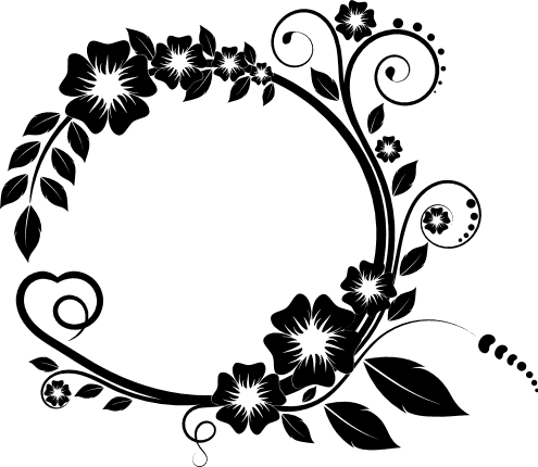 Floral Monogram frame svg, Rose wreath svg, Circle monogram svg By