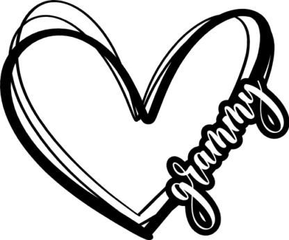 grammy heart, mothers day - free svg file for members