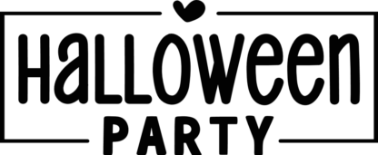 halloween party sign, framed free svg file