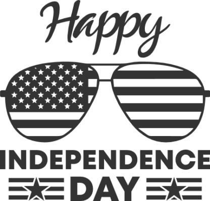 happy independence day, usa sunglasses free svg file