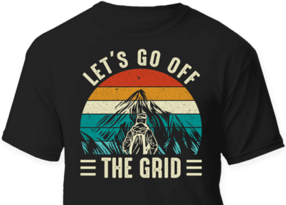lets go off the grid, adventure, retro shirt free svg files