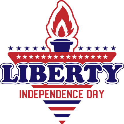 liberty independence day, 4th of july free svg file