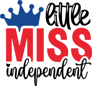 little miss independent, 4th of july free svg file