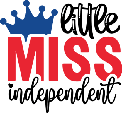 little miss independent, 4th of july free svg file