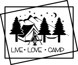 live love camp, camping free svg files