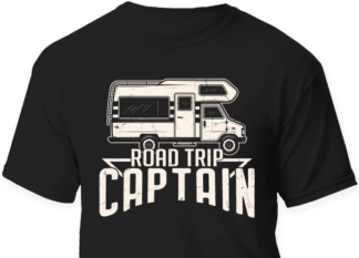 road trip captain, caravan camping shirt design - free svg file for members