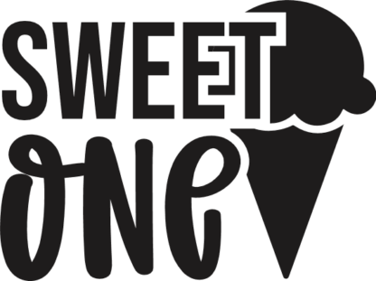 sweet one, ice cream, summer free svg file image
