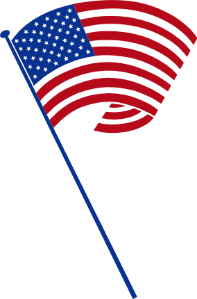 american flag clip art vertical