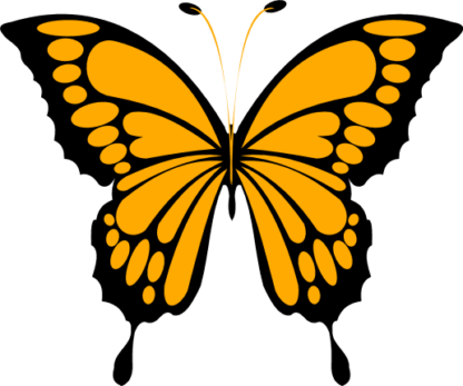 butterfly clipart image - free svg file for members