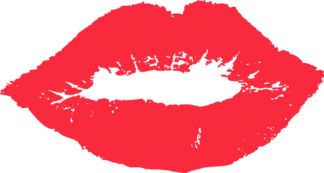 lipstick kiss, lips - free svg file for members