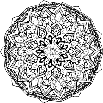 mandala, decorative - free svg file for members