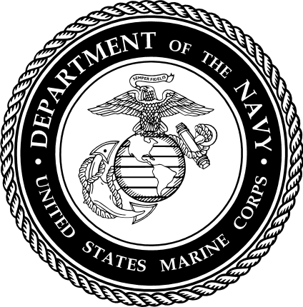 navy department logo, marine corps - free svg file for members - SVG Heart