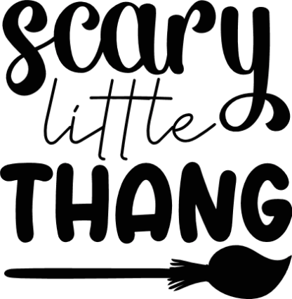 scary little thang, halloween free svg file image