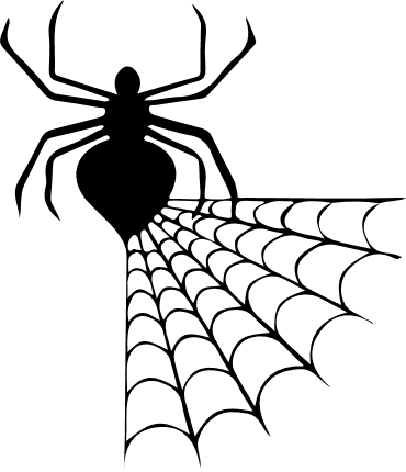 Spider Silhouette, Halloween Free Svg File clipart - SVG Heart