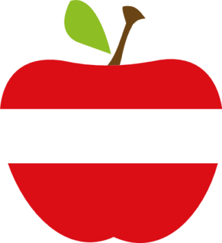 split apple, text name frame - free svg file for members
