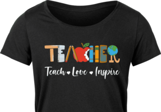 teacher, teach, love, inspire - free svg file for members