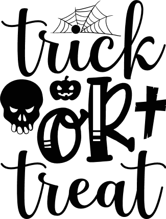 trick or treat, halloween - free svg file for members - SVG Heart