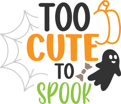 too cute to spook, halloween free svg file - SVG Heart