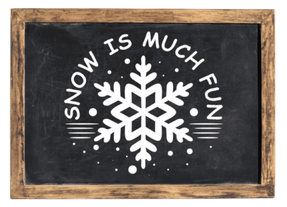 snow is much fun, winter - free svg file for members