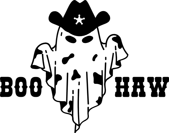 boo haw ghost, halloween - free svg file for members - SVG Heart
