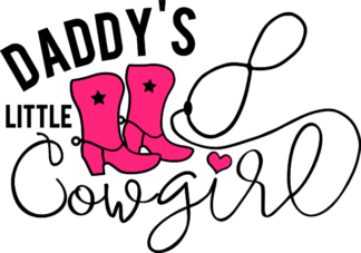 daddys little cow girl - free svg file for members