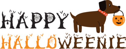 happy halloweenie, funny dog halloween free svg file clipart image