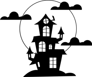 haunted house, halloween - free svg file for members