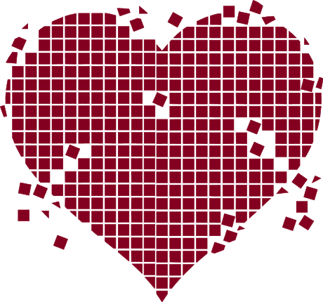 shattered heart clipart free