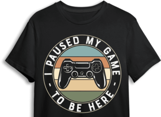I pause my game to be here, funny player design - free svg file for members