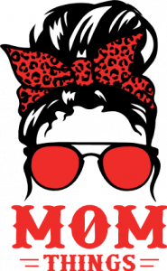 mom things, messy bun - free svg file for members