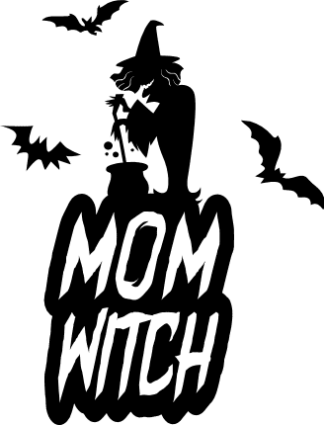 mom witch, funny halloween - free svg file for members