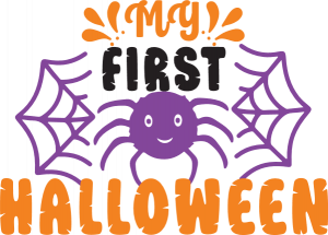 my first halloween, baby onesie - free svg file for members - SVG Heart