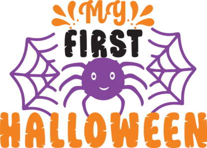 my first halloween, baby onesie - free svg file for members